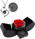 Preserved Red Rose with I Love You Necklace
